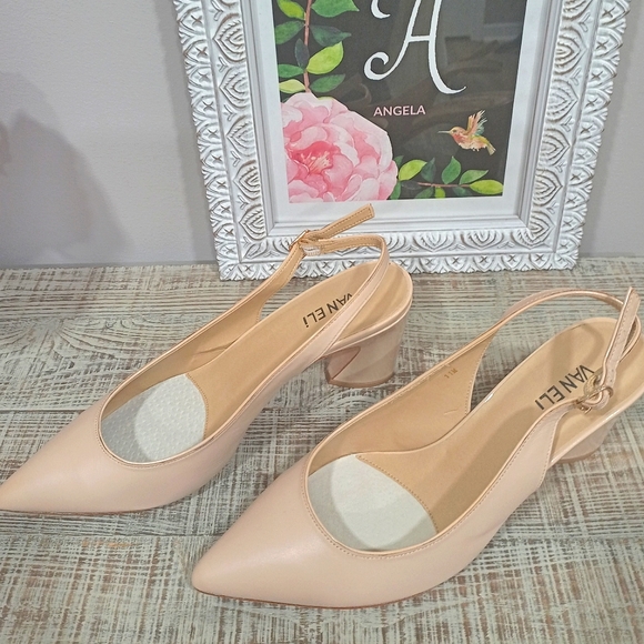 Vaneli Rezia Flesh Nappa Pointed Toe Sling Back Shoe - Picture 7 of 11